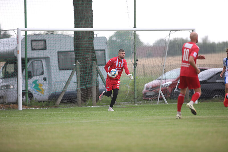 Jakub Sasiak w meczu z GKS-em Wikielec 0:3 / fot. Łukasz Kozłowski