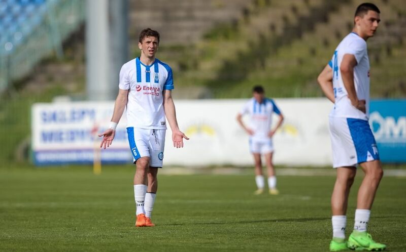 Iwan Brikner w meczu z Mazurem Ełk 1:1. Fot. Łukasz Kozłowski