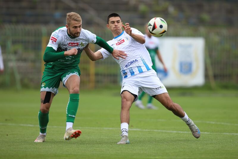 Stomil Olsztyn zremisował 1:1 z GKS-em Bełchatów. Fot. Łukasz Kozłowski