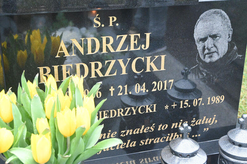 Andrzej Biedrzycki pochowany jest w Olsztynie przy ulicy Poprzecznej. Fot. Paweł Piekutowski