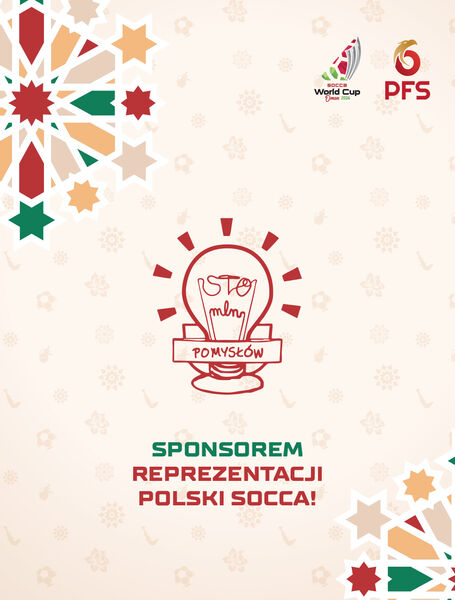 Fundacja Sto Milionów Pomysłów sponsorem reprezentacji Polski Socca. Fot. Polska Federacja Socca