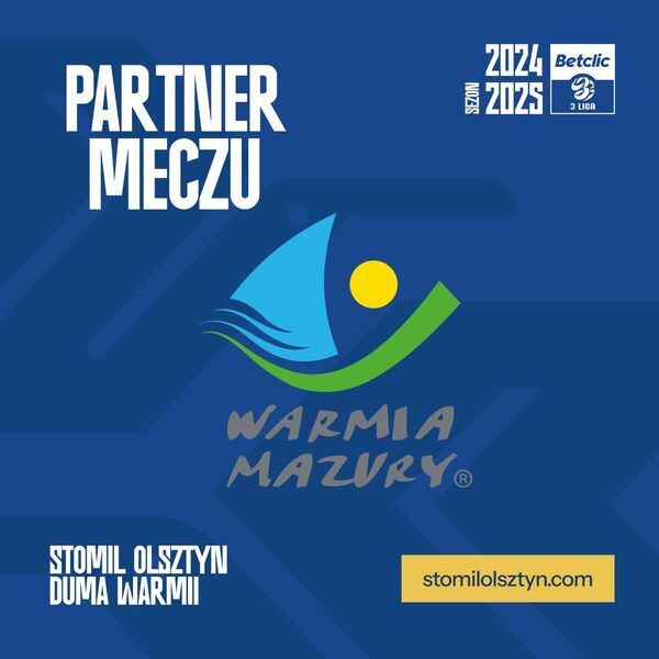 Urząd Marszałkowski partnerem meczu Stomil Olsztyn - ŁKS Łomża. Fot. stomilolsztyn.com