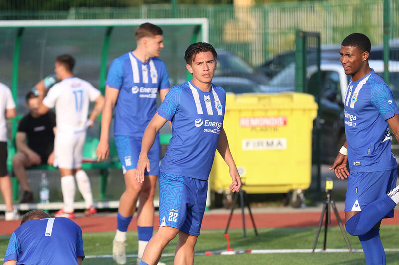 Andrés Pérez podczas meczu dla testowanych zawodników. Fot. Emil Marecki