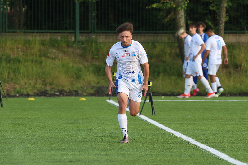 Jacob Suprun podczas meczu dla testowanych zawodników. Fot. Emil Marecki