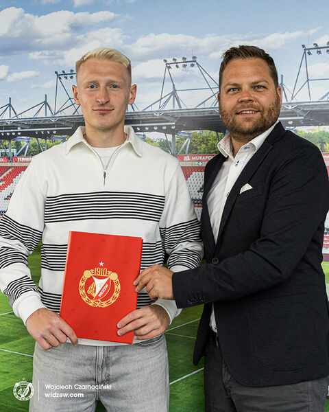 Adam Paliwoda w Widzewie II Łódź / fot. Akademia Widzewa Łódź