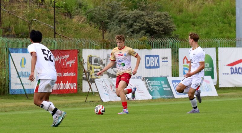 Wiktor Kulesza w meczu z BE1 Jonava / fot. Emil Marecki