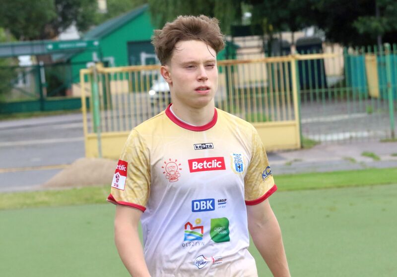 Jakub Bohdanowicz w meczu z BE1 Jonava. Fot. Emil Marecki