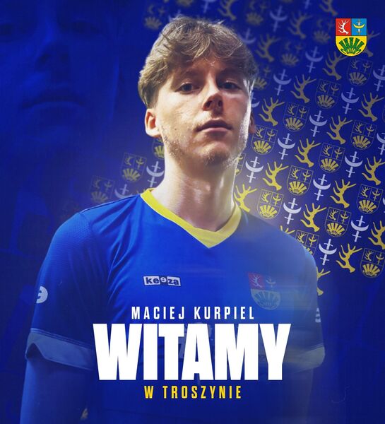 Maciej Kurpiel w KS CK Troszyn. Fot KS CK Troszyn