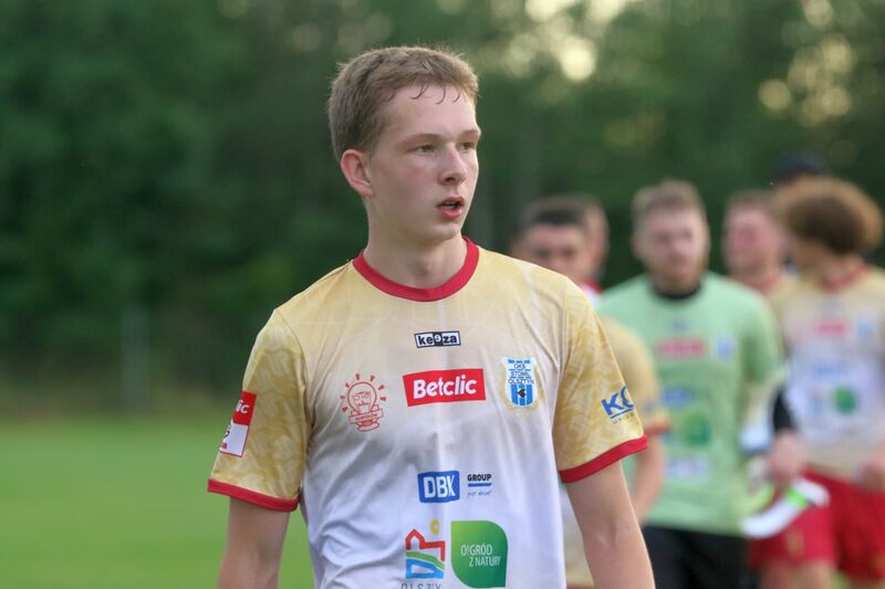 Maciej Kopeć w meczu z Pisą Barczewo / fot. Emil Marecki