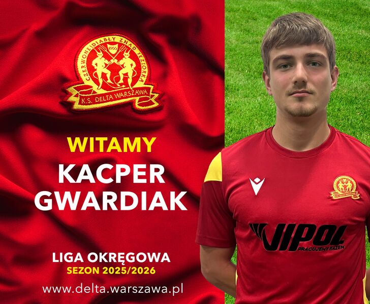 Kacper Gwardiak w Delcie Warszawa. Fot. Delta Warszawa