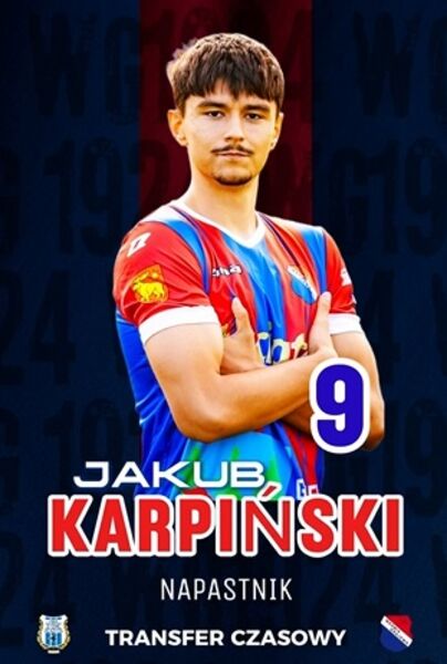 Jakub Karpiński w Warmii Grajewo / fot. Warmia Grajewo