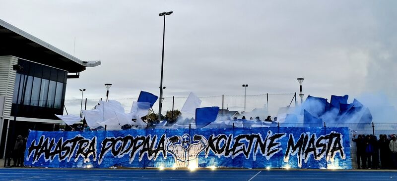 Oprawa ultrasów Stomilu Olsztyn. Fot. Emil Marecki 