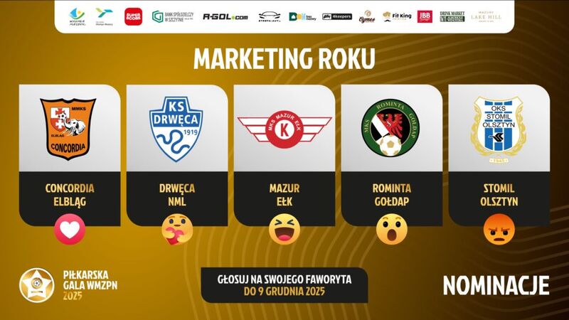 Stomil Olsztyn nominowany w plebiscycie WMZPN