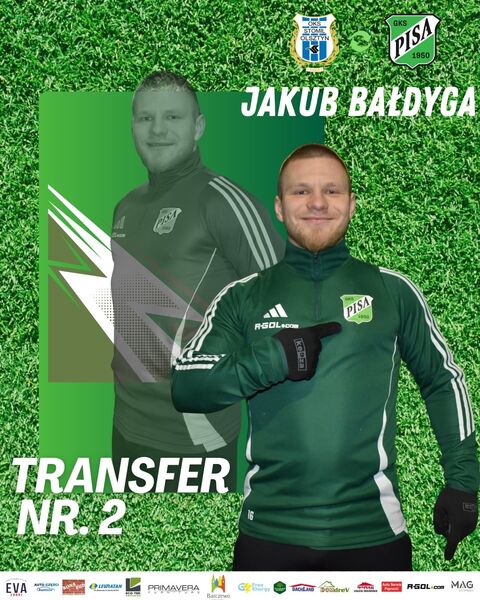 Jakub Bałdyga piłkarzem Pisy Barczewo