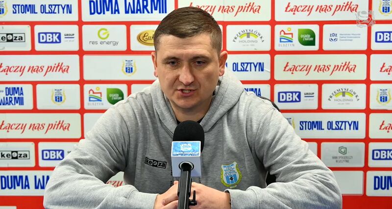 Konferencja prasowa po meczu Stomil Olsztyn - DKS Dobre Miasto 4:0