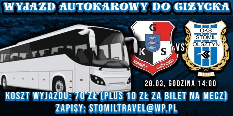 Autokarowy wyjazd do Giżycka. Fot. kibice.stomil.olsztyn.pl