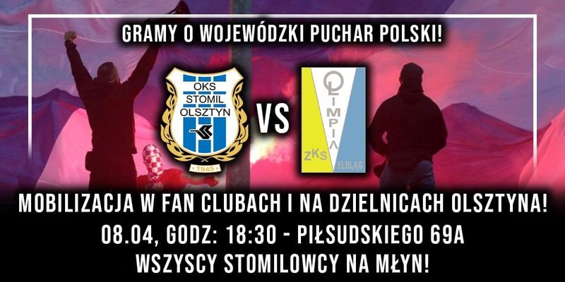Kup bilet na derby! W środę (8 kwietnia) Stomil gra z Olimpią Elbląg
