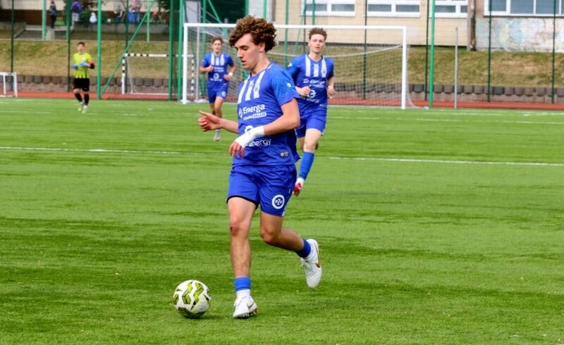 Włodzimierz Skowron w meczu CLJ U-17 przeciwko Hutnikowi Kraków / fot. Emil Marecki