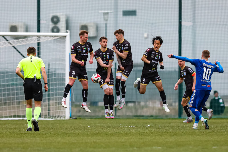 Stomil Olsztyn zremisował 1:1 z Tęczą Biskupiec. Fot. Łukasz Kozłowski
