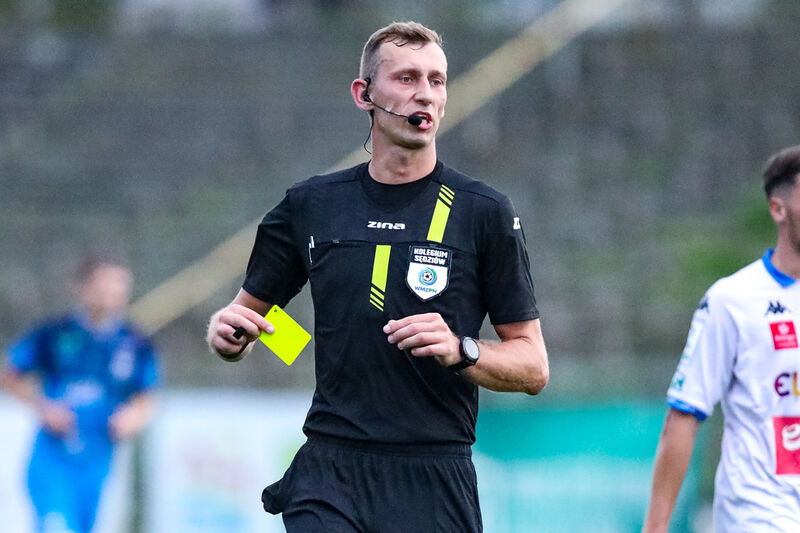 Krzysztof Sasin sędzią meczu Stomil Olsztyn - Granica Kętrzyn