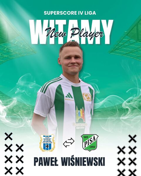 Paweł Wiśniewski w Pisie Barczewo