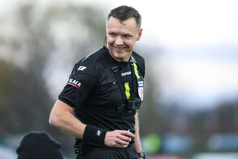 Damian Krumplewski sędzią meczu Stomil - Tęcza