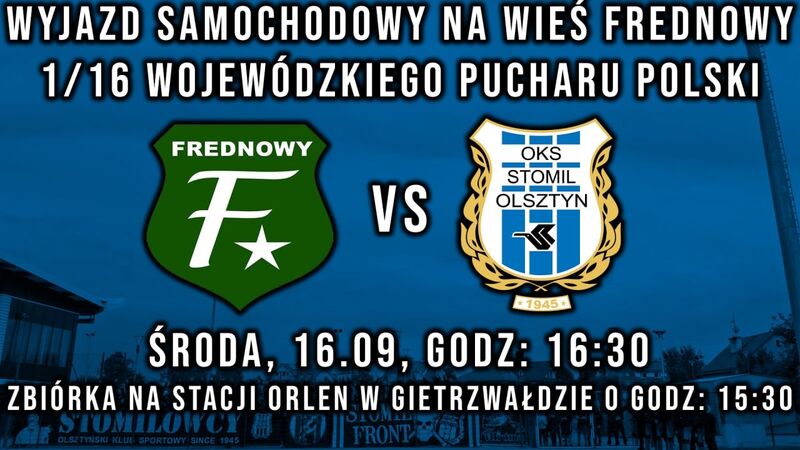 Wyjazd samochodowy na wieś Frednowy. Fot. kibice. stomil.olsztyn.pl