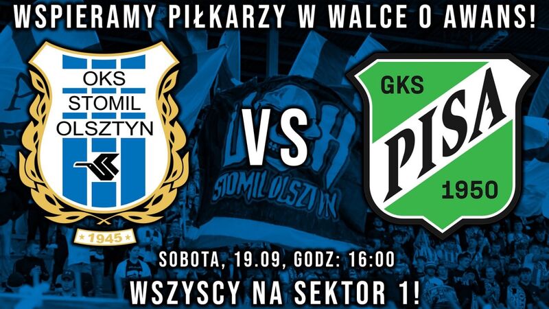 Stomil zagra z Pisą Barczewo. Wszyscy na mecz!