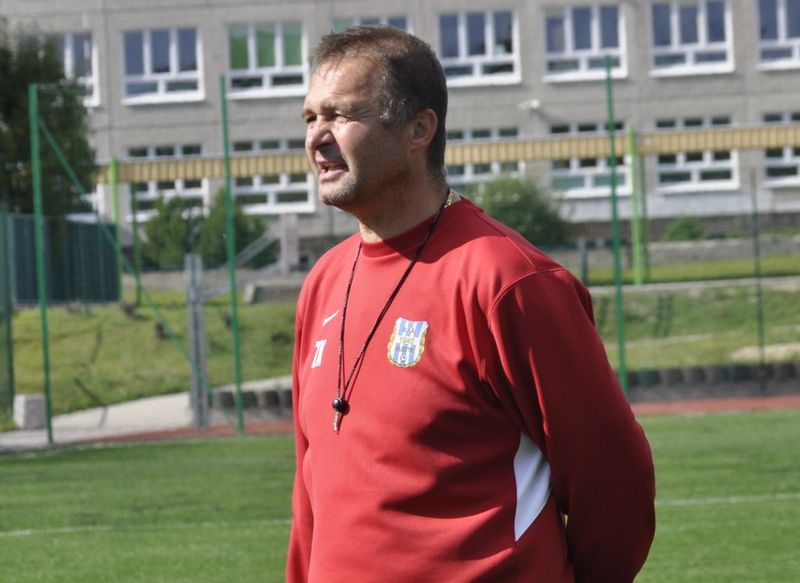 Zbigniew Kaczmarek rezygnuje z testowanych piłkarzy, fot. Emil Marecki