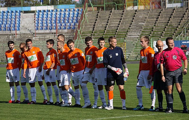Na zdjęciu piłkarze Stomilu II Olsztyn, fot. Artur Szczepański