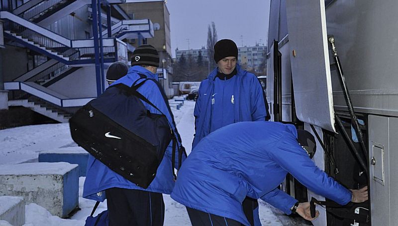 Piłkarze Stomilu Olsztyn wrócili do domu, fot. Emil Marecki