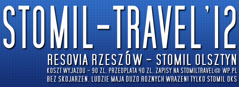 Plakat promujący wyjazd do Rzeszowa, fot. kibice.stomil.olsztyn.pl