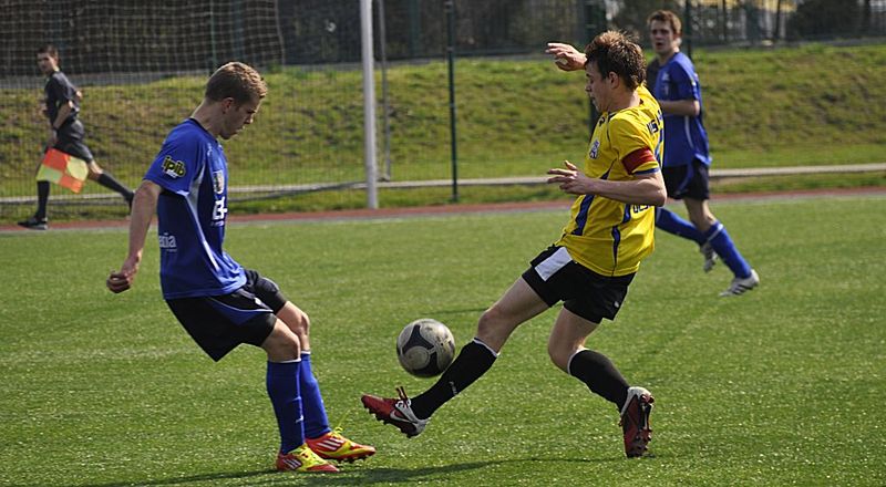 Kacper Nawrocki strzelił bramkę dla juniorów Stomilu, fot. Emil Marecki