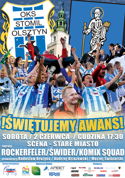 Plakat promujący fetę Stomilu Olsztyn, fot. stomilolsztyn.com