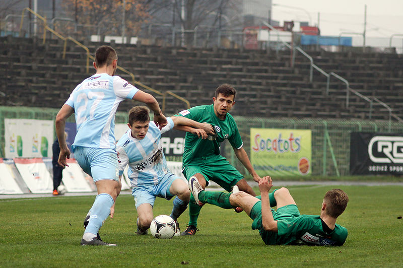 Jedną z bramek w meczu strzelił Dominik Kun, fot. Artur Szczepański