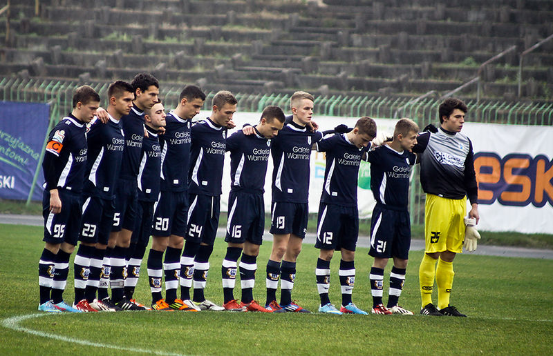 Piłkarze Stomilu Olsztyn wygrali 4:2 z Legią Warszawa, fot. Artur Szczepański