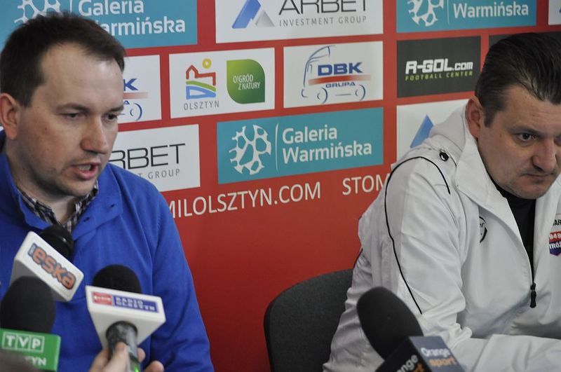 Adam Łopatko oraz Przemysław Cecherz na konferencji prasowej, fot. Emil Marecki