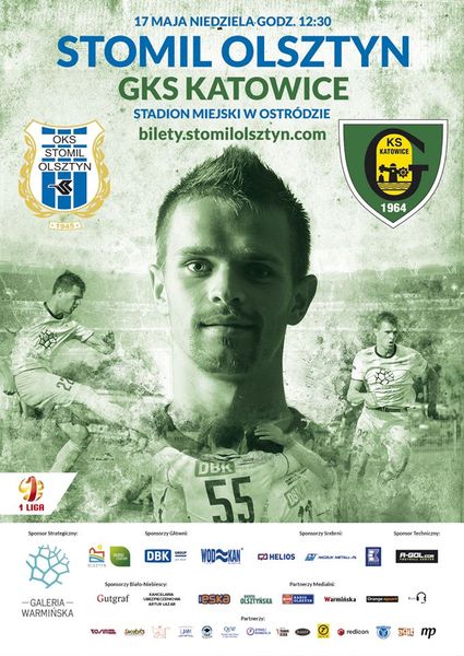 Plakat promujący mecz, fot. stomilolsztyn.com