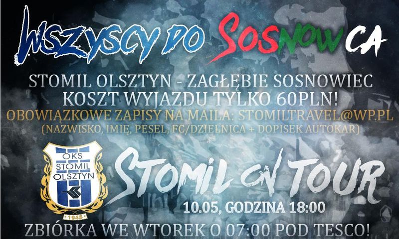 Wszyscy do Sosnowca!, fot. kibice.stomil.olsztyn.pl