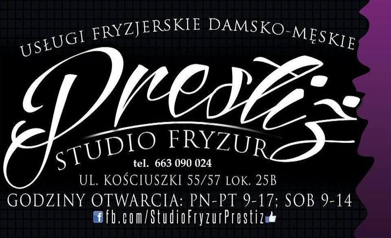 Logo Studia Fryzur Prestiż, fot. facebook.com/StudioFryzurPresitz