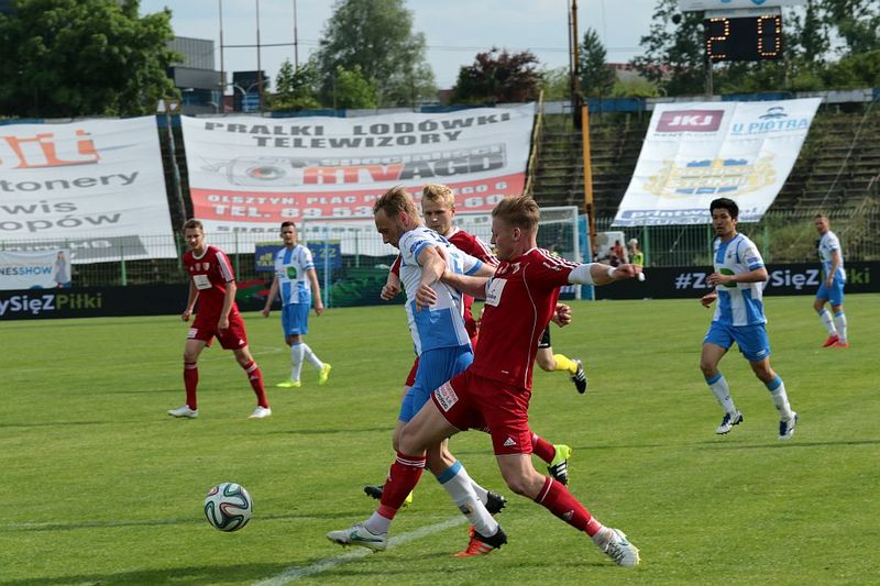 W poprzednim sezonie Stomil Olsztyn wygrał na własnym stadionie z Pogonią Siedlce, fot. Paweł Piekutowski