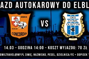 Wyjazd autokarowy do Elbląga na mecz Concordia - Stomil