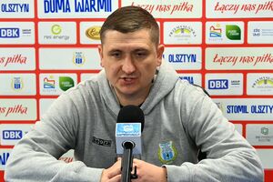 Konferencja prasowa po meczu Stomil Olsztyn - DKS Dobre Miasto 4:0