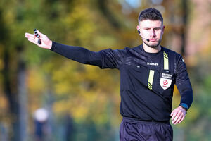 Łukasz Dobrzyński sędzią meczu Olimpia II Elbląg - Stomil Olsztyn