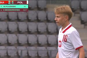 U-15: Wojciech Płaziński zagrał przeciwko Szwajcarii