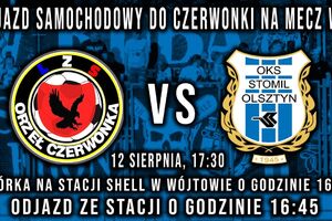 Samochodowy wyjazd do Czerwonki na mecz Wojewódzkiego Pucharu Polski