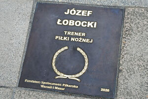 Józef Łobocki w Alei Sław Olsztyńskiego Sportu 